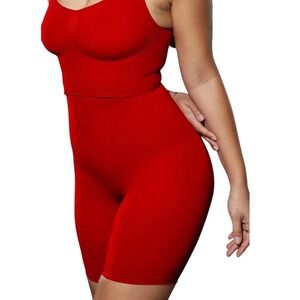 Yitty Nearly Naked Shapewear Ultra High Waist Booty Lift‎ Short Red Women's 5X